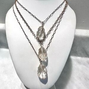 Rachel Abroms Authentic Healing Wire Wrapped Crystals Layered Necklace